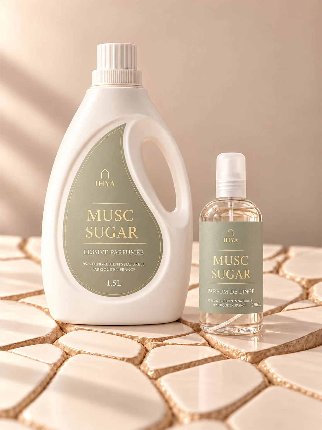 La lessive et le parfum de linge Musc Sugar