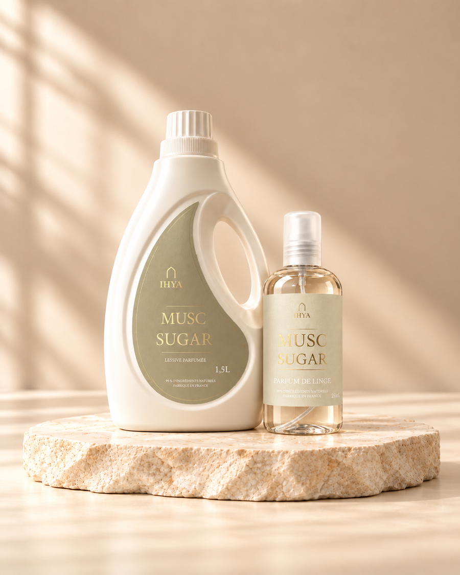 Duo Musc Sugar : la lessive et son parfum de linge